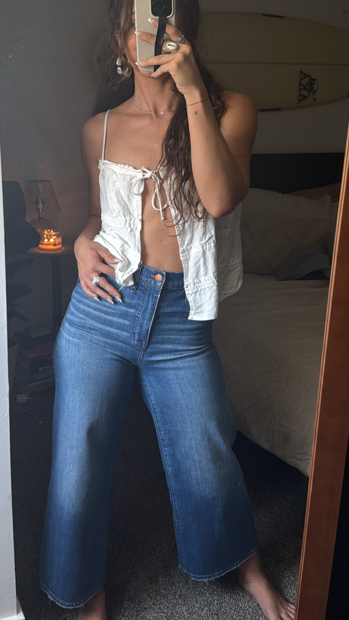 Madewell Wide Leg Crop Jeans WAIST 26/27