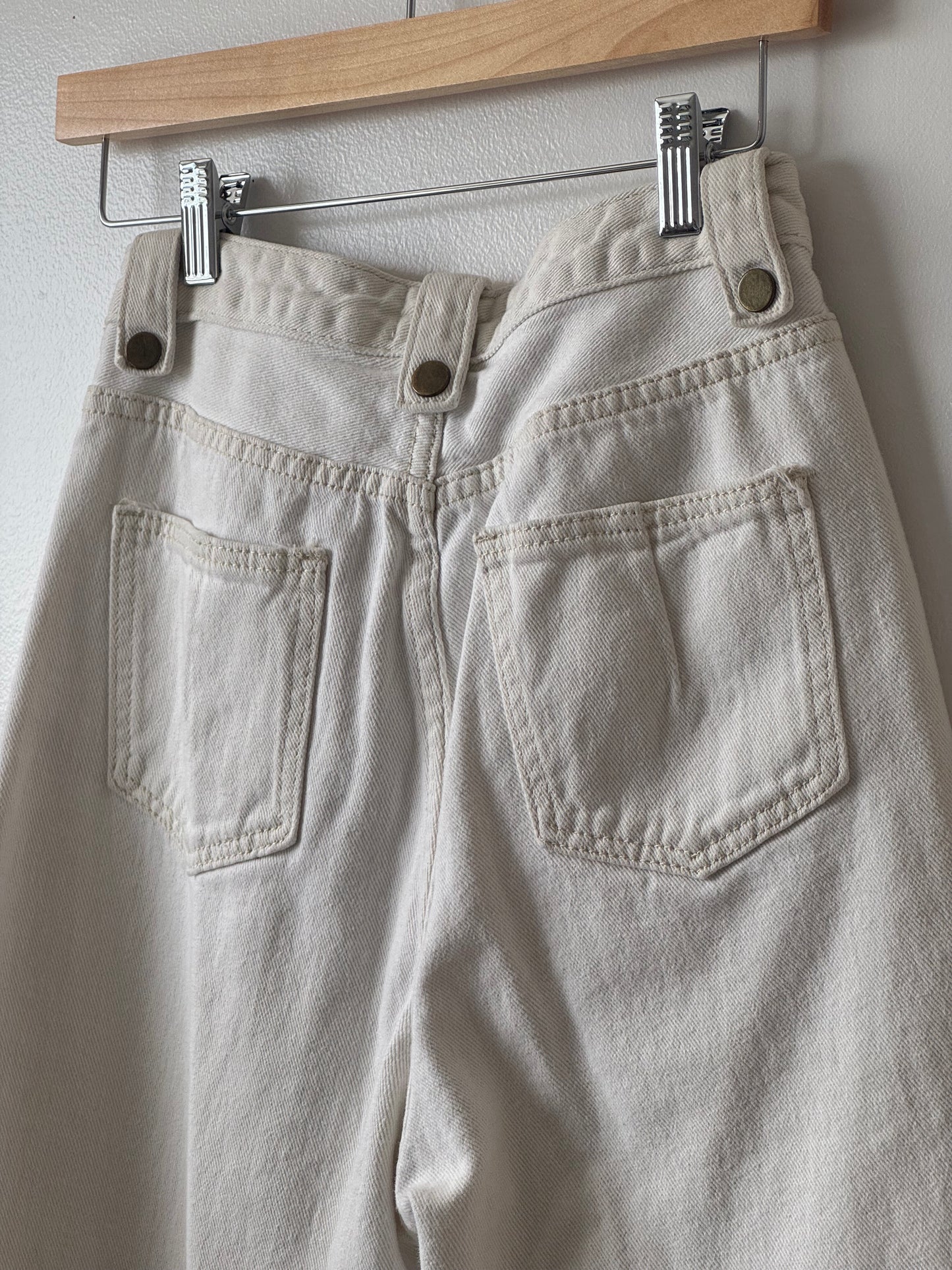 Love & Harmony White High Waisted Button Jeans WAIST 26
