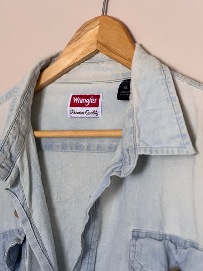 Wrangler Distressed Button Up SMALL/MEDIUM