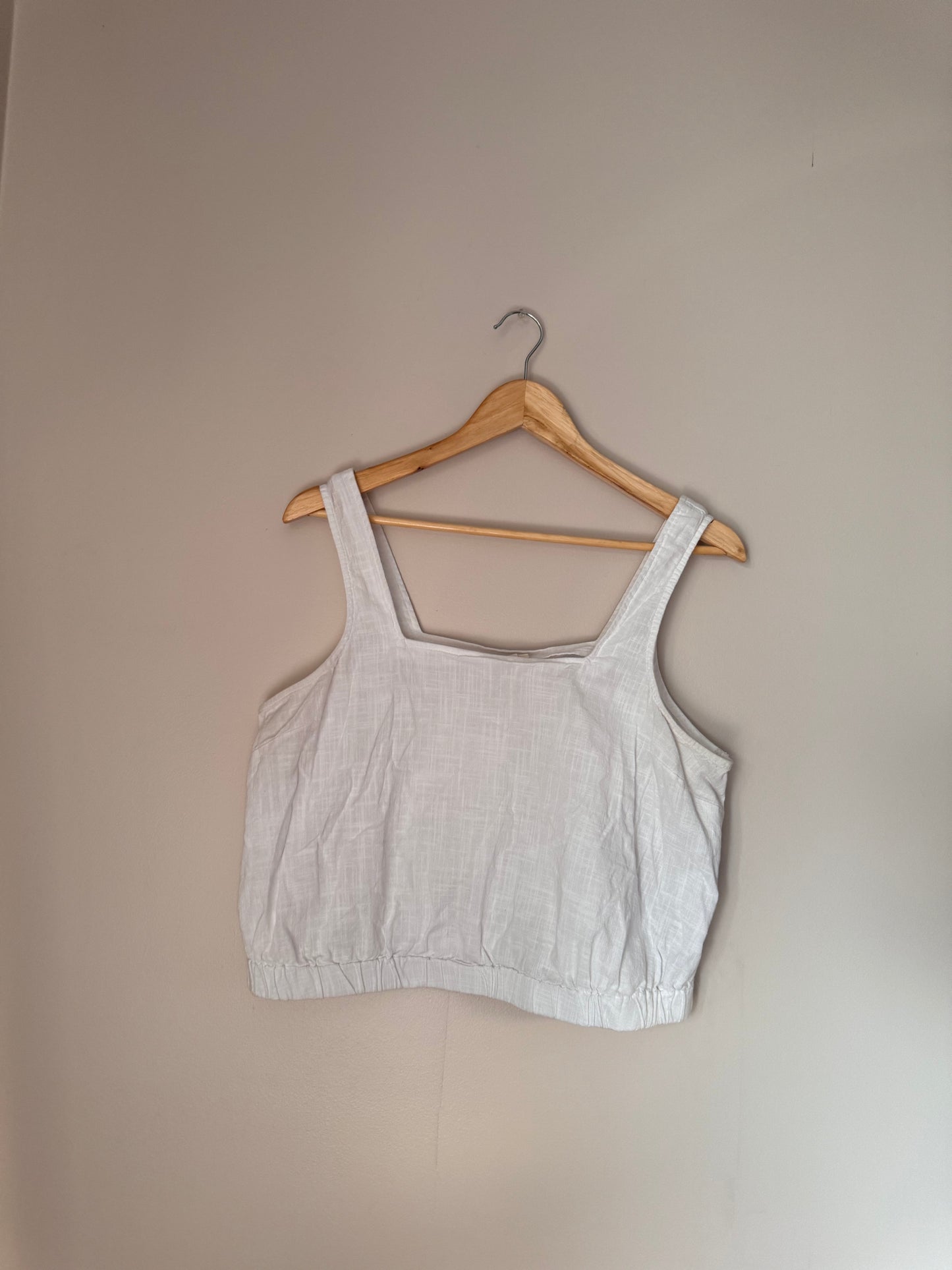 Ana Linen Tank Top LARGE