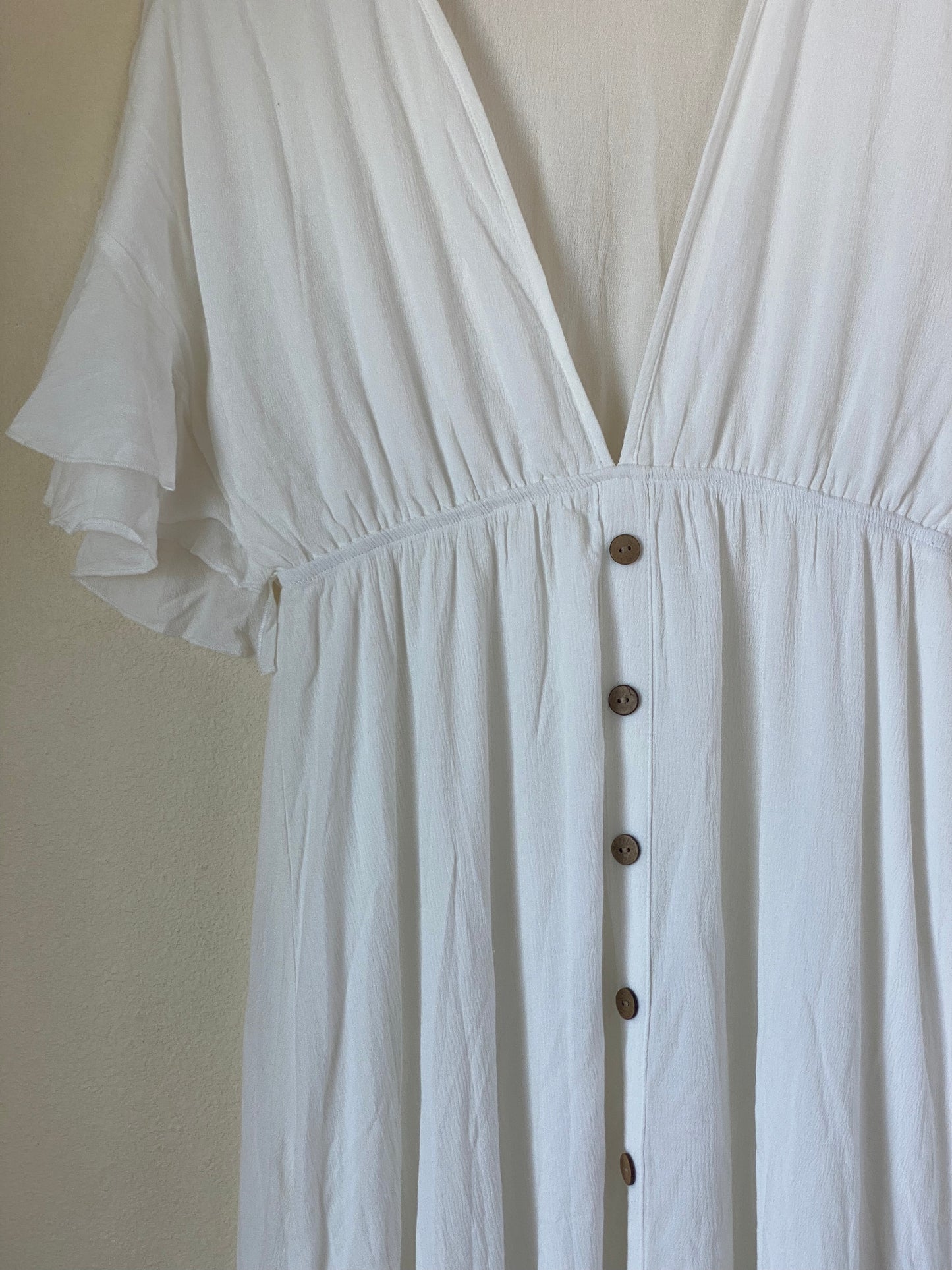 White Double Lined Dress MEDIUM/LARGE