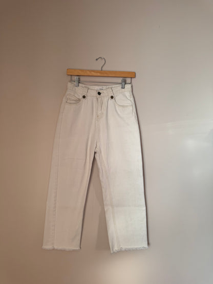 Love & Harmony White High Waisted Button Jeans WAIST 26