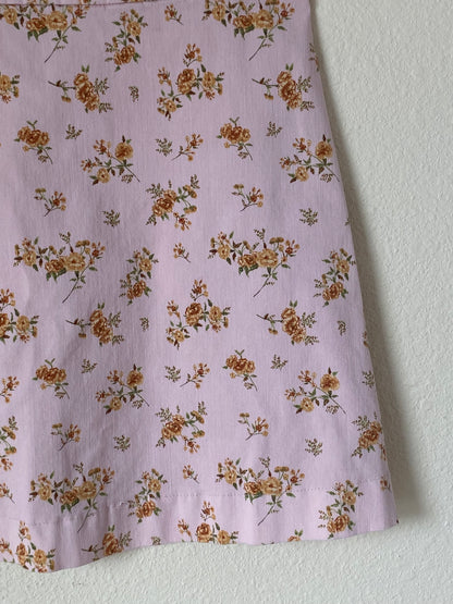 Mini Pink Floral Skirt XSMALL/SMALL