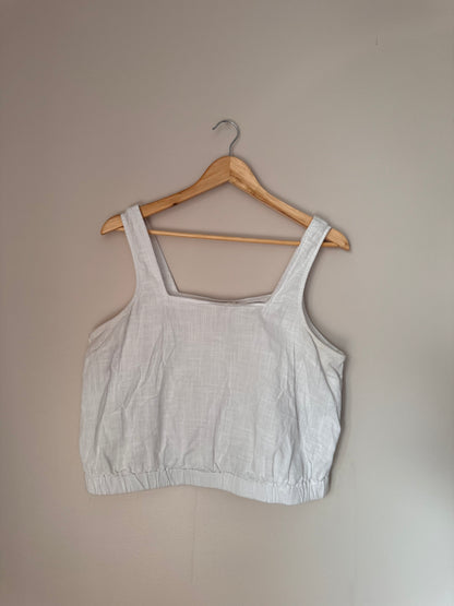 Ana Linen Tank Top LARGE