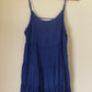 Blue Rustic Open Back Dress SMALL/MEDIUM