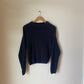 Navy Knit Sweater SMALL