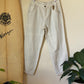Off White Corduroy Ribbed Mom Jeans SIZE LARGE