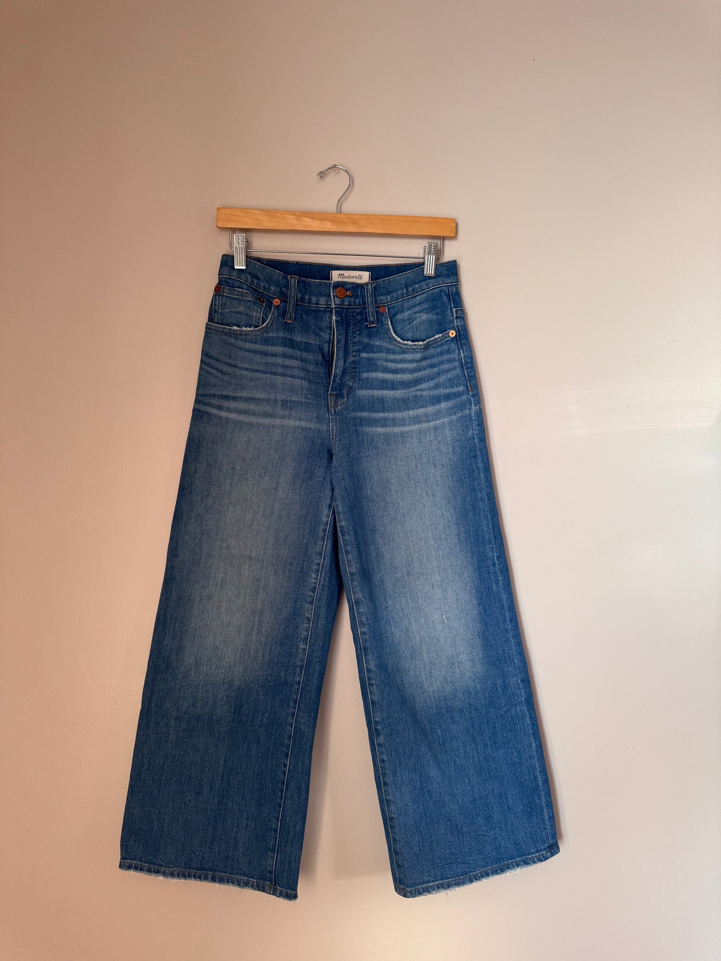 Madewell Wide Leg Crop Jeans WAIST 26/27