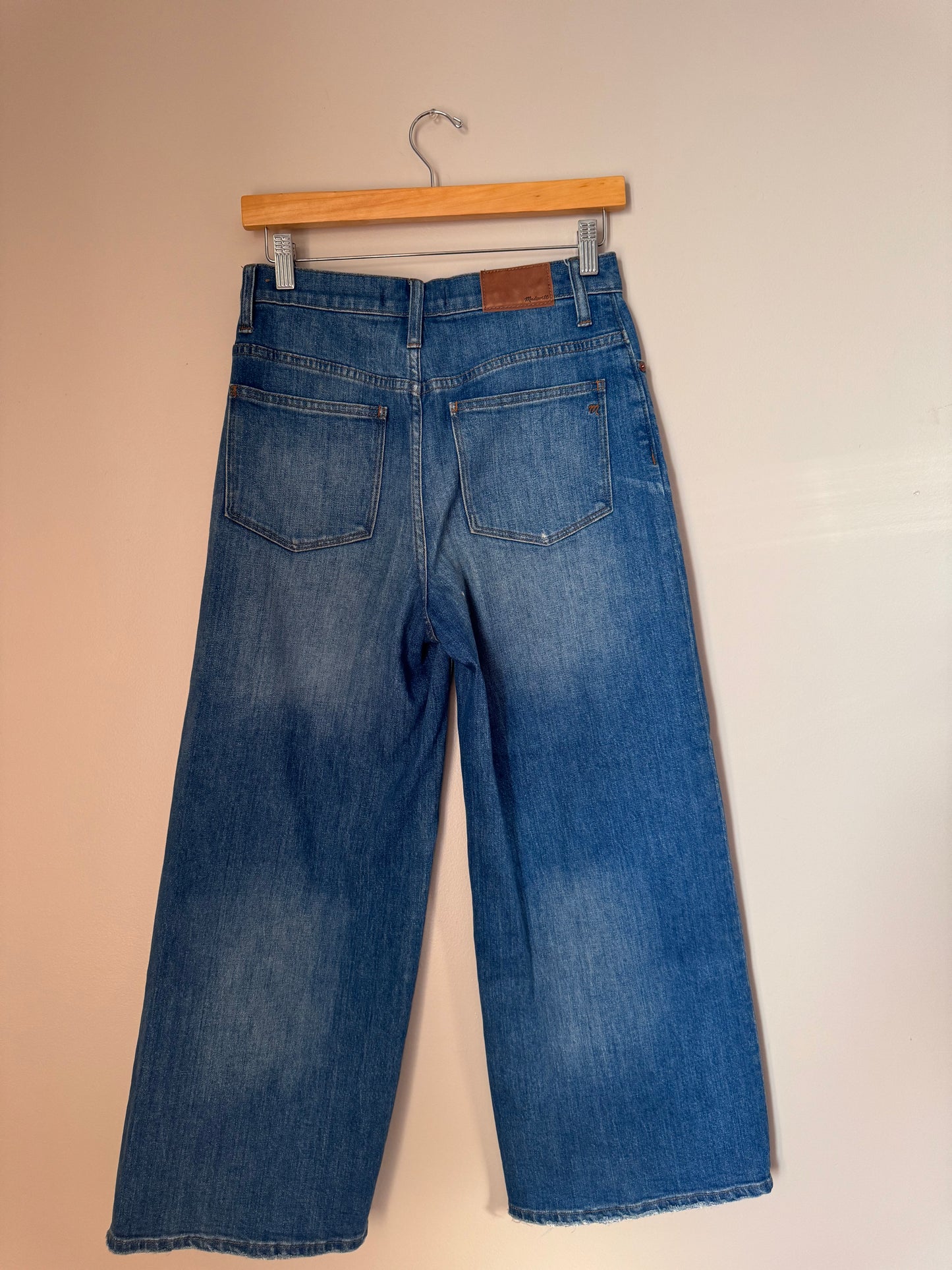 Madewell Wide Leg Crop Jeans WAIST 26/27