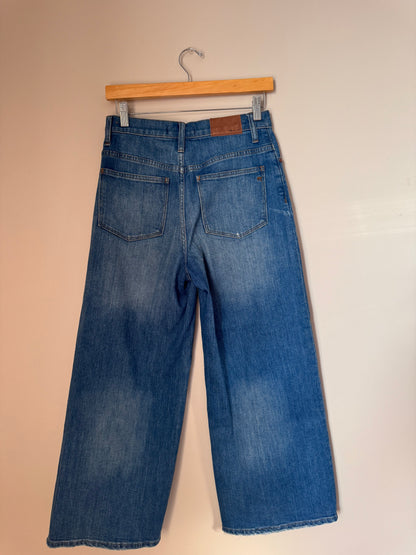 Madewell Wide Leg Crop Jeans WAIST 26/27