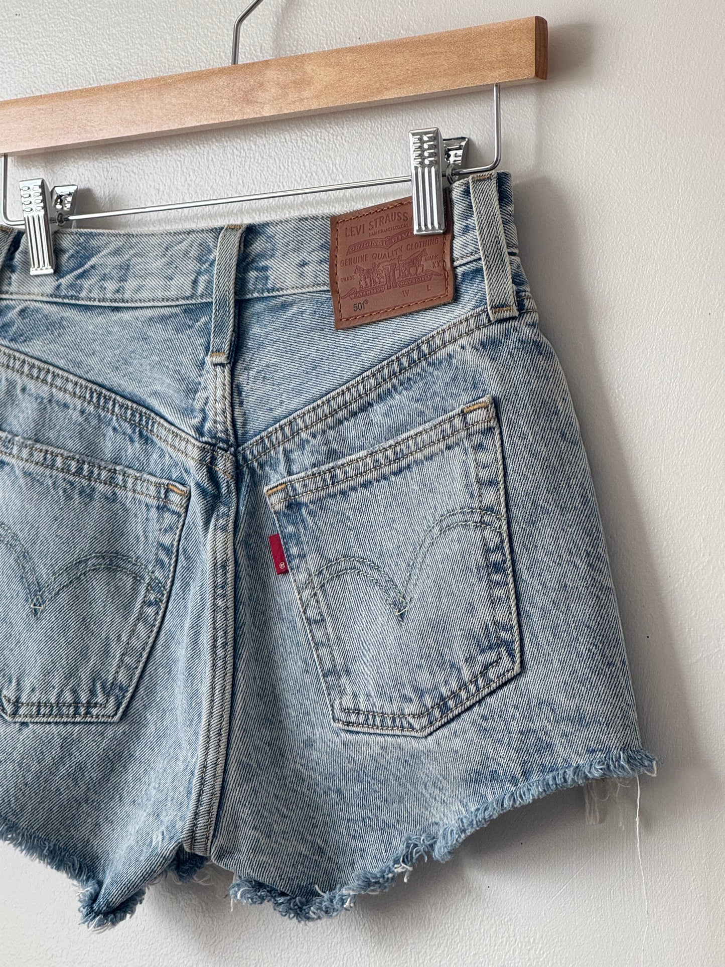 Levi’s 501 High Waisted Shorts SIZE 24 WAIST