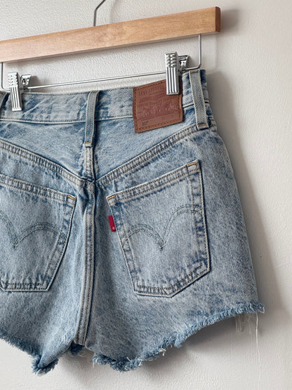 Levi’s 501 High Waisted Shorts SIZE 24 WAIST